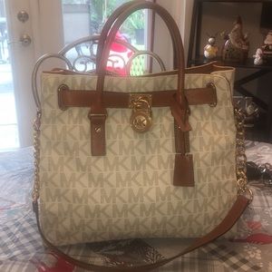 Michael Kors Large Logo Hamilton Satchel